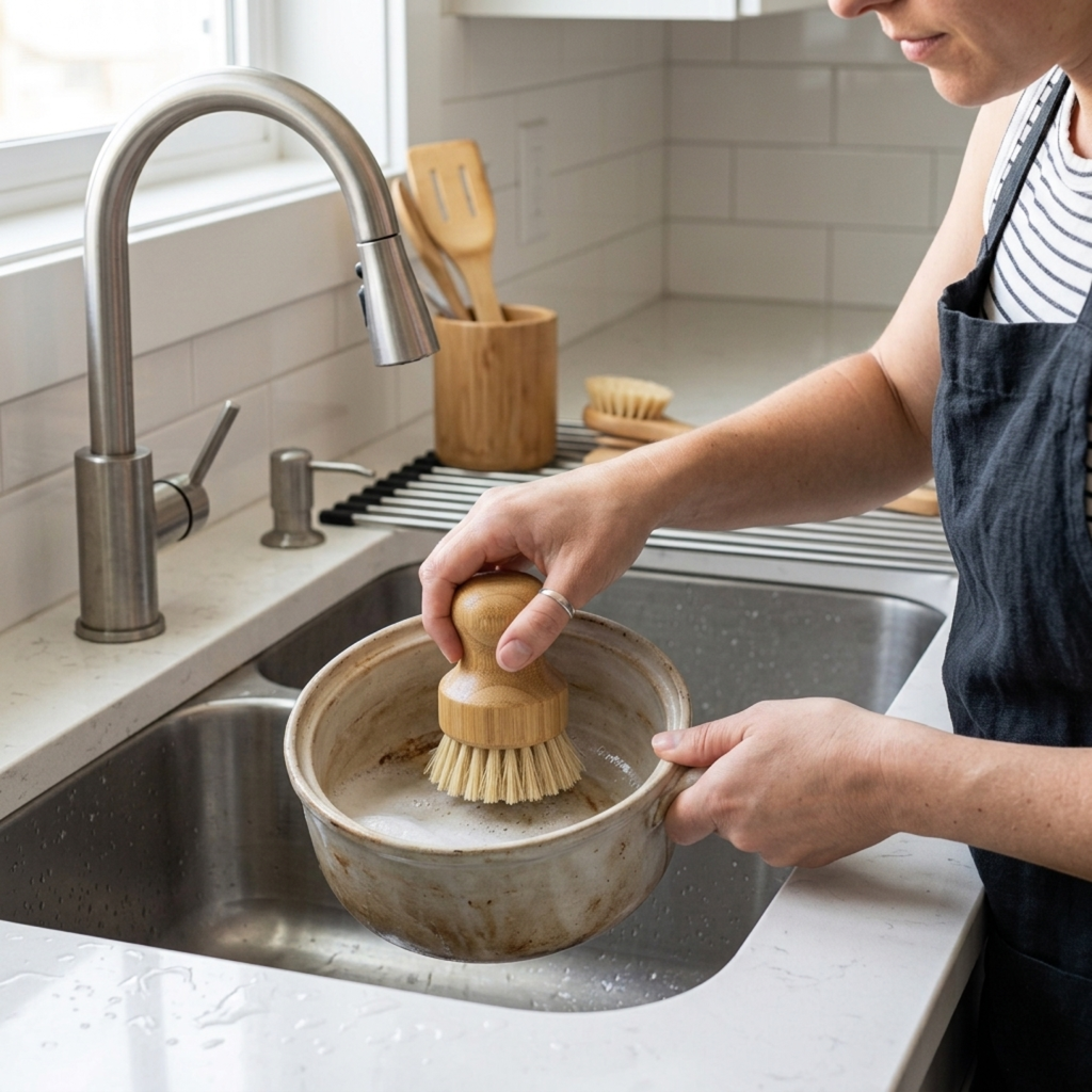 Wooden Kitchen Cleaning Brush
