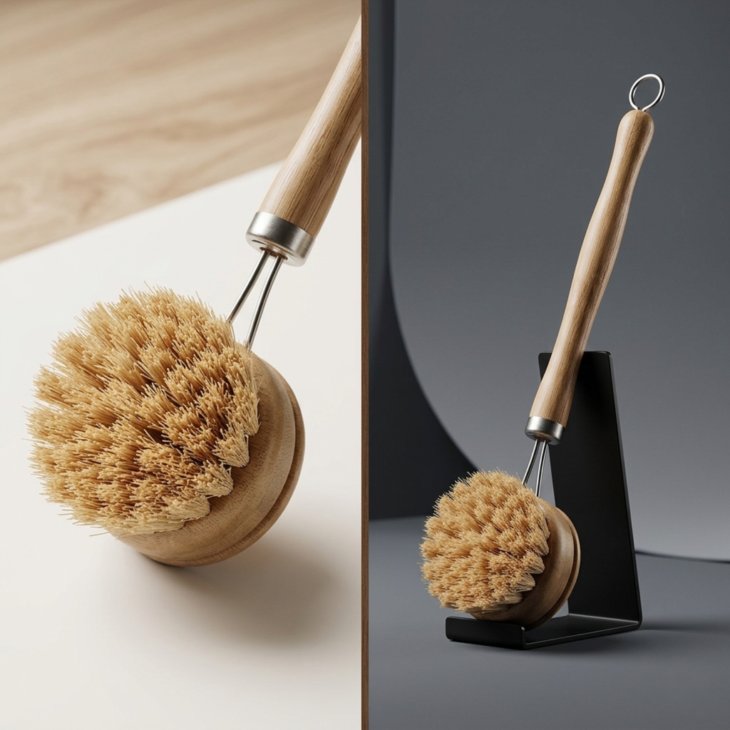 Wooden Kitchen Long-Handle Bush
