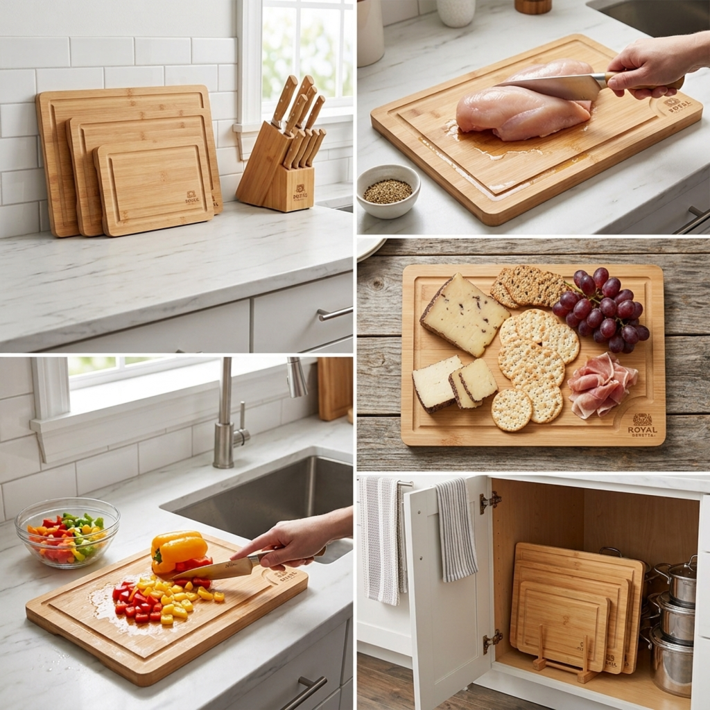 Bamboo Chopping Board With Juice Trough